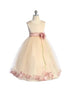 Girls Blush Satin Top Without Sash Petal Flower Girl Dress 2-14